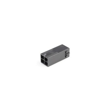 Molex Mega-fit Freehang Plug Hsg DR 4ckt Blk 105411-0104